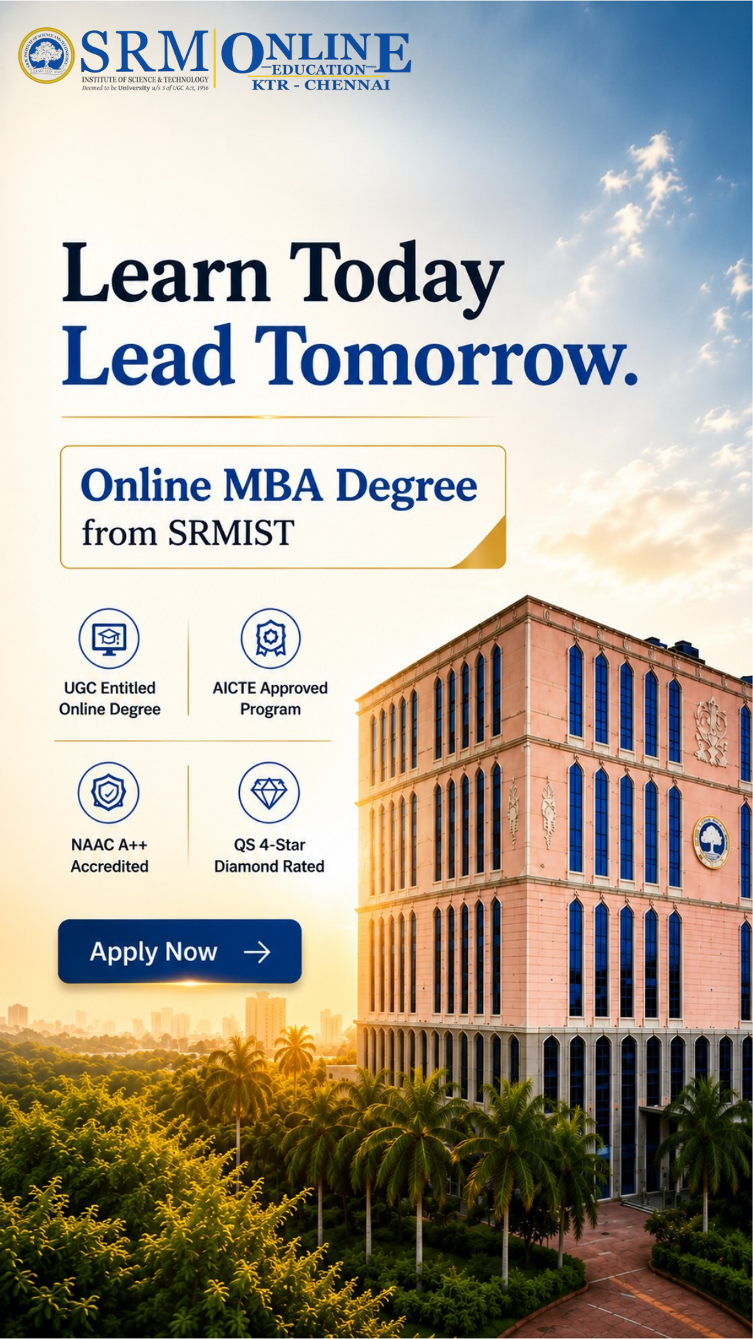 SRM Online Education Facebook ad