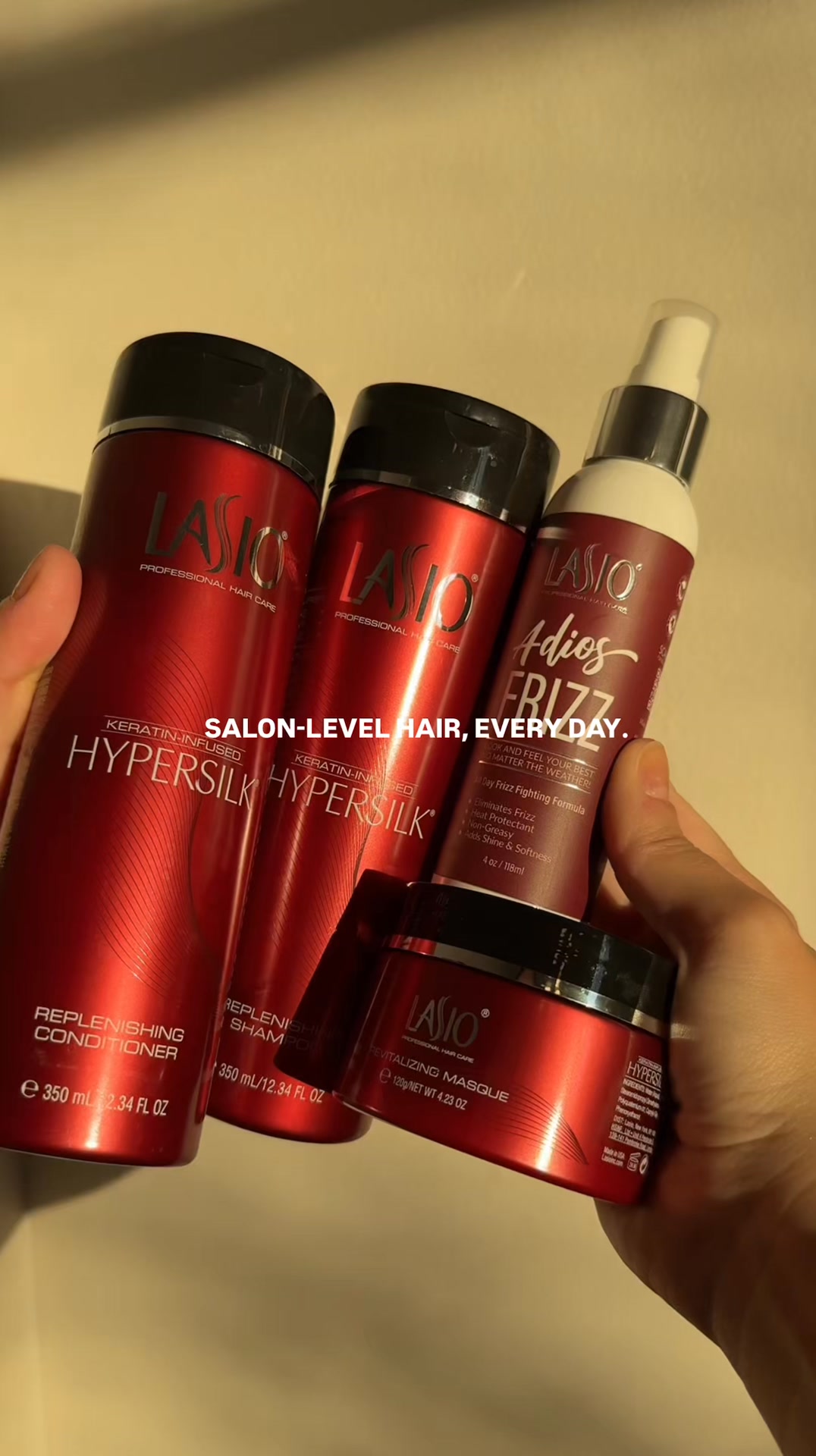 Lasio Professional Hair Care Facebook ad: Click here to get yours!