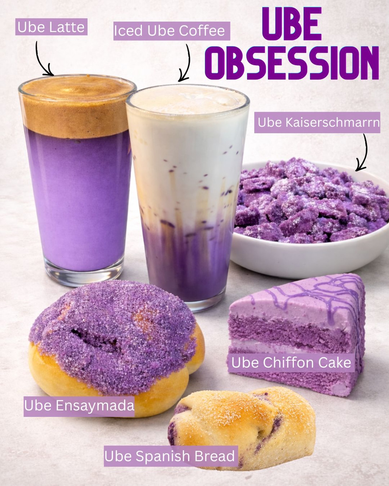 Lorelei's Pan Facebook ad: UBE OBSESSION bei Loreleis Pan