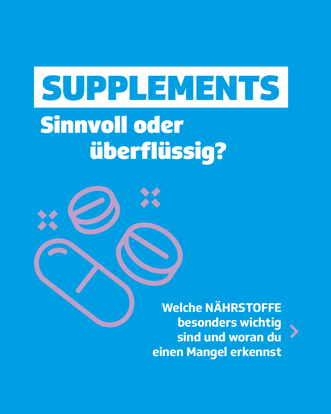 Die Techniker (TK) Facebook ad: Ob Supplements sinnvoll sind, hängt weniger vom Produkt…
