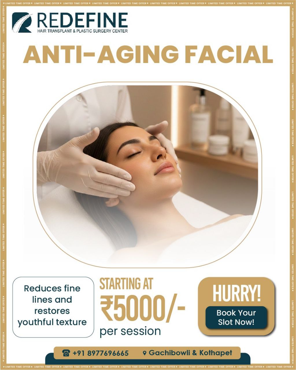 Redefine Skin and Hair Transplant Center Facebook ad