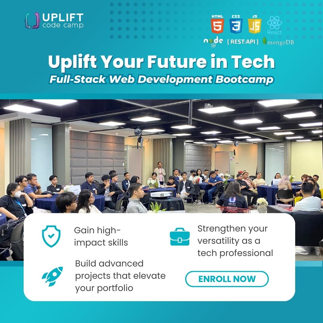 Uplift Code Camp Facebook ad