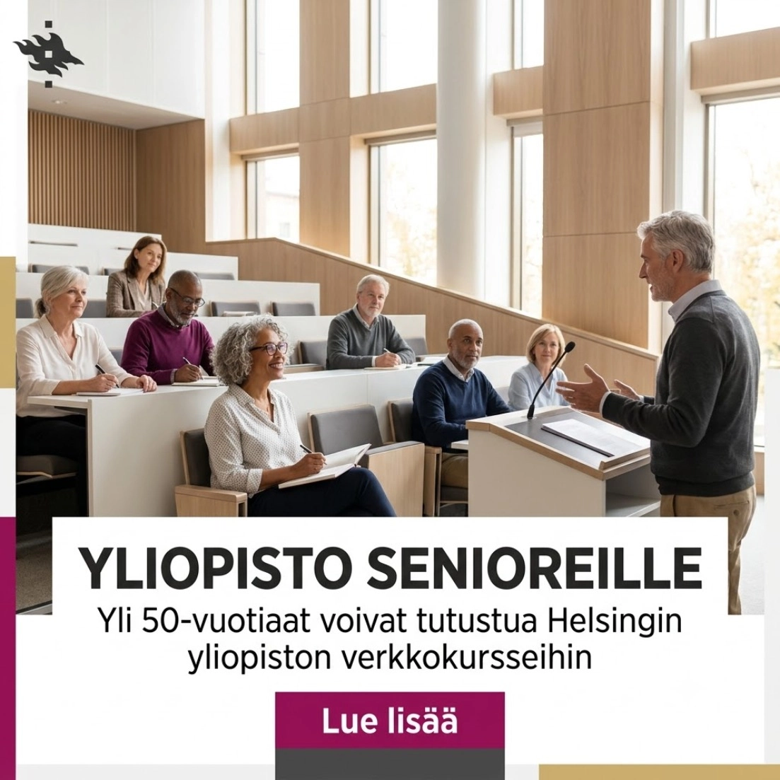 Adult Education Facebook ad: Lue lisää Helsingin yliopiston joustavista…
