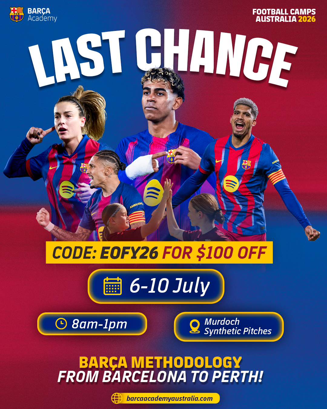Barça Academy Australia & New Zealand Facebook ad