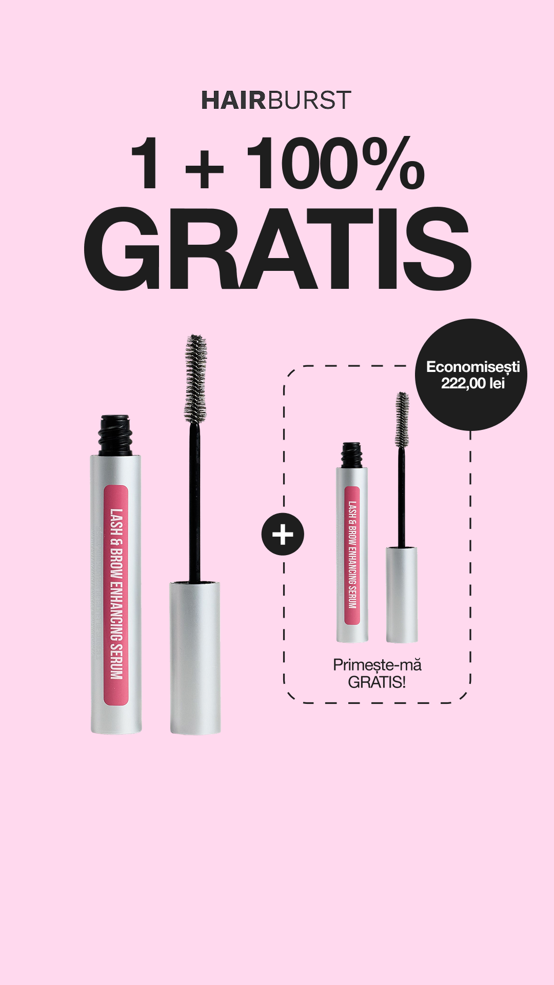 Hairburst Romania Facebook ad