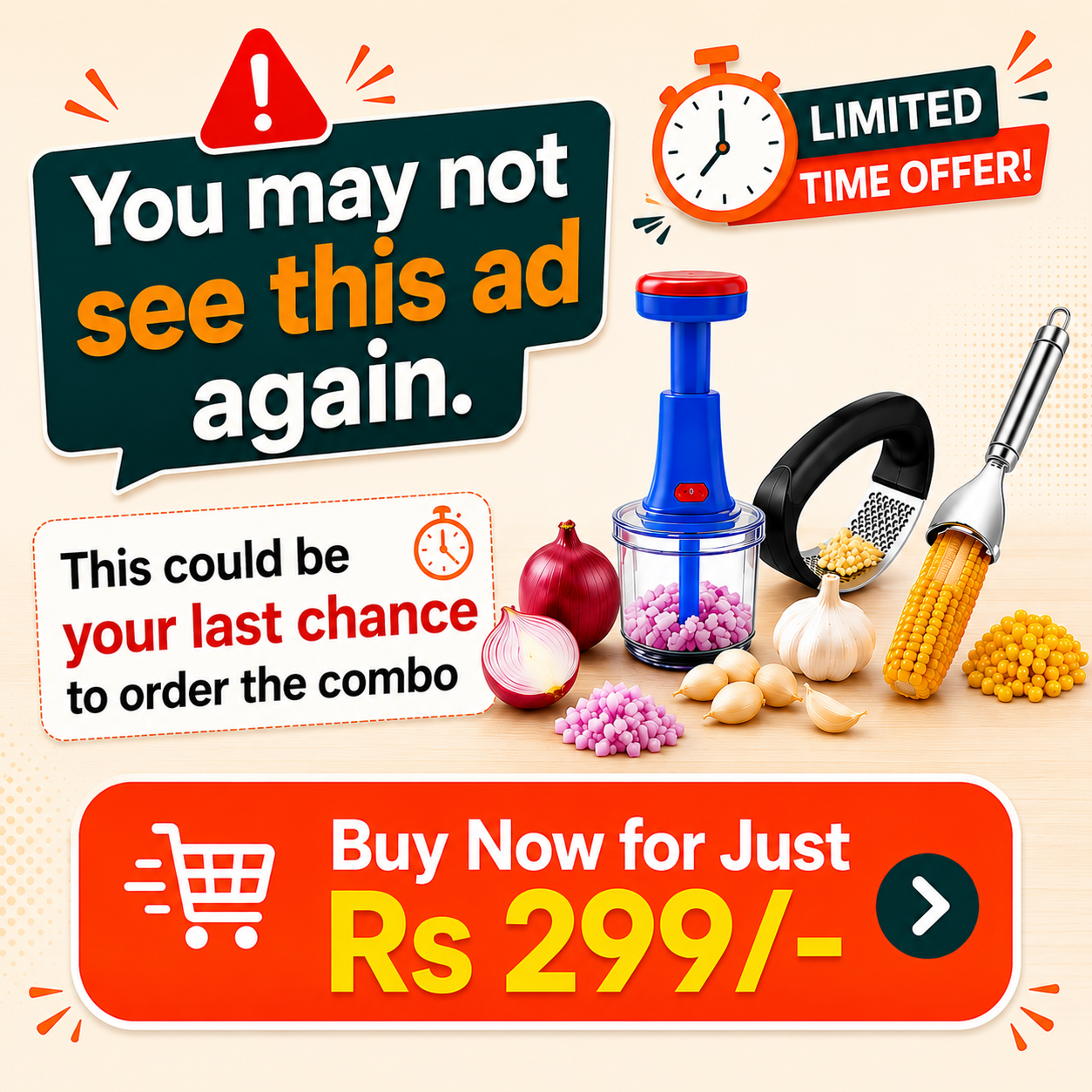 Zopex.in Facebook ad: Your kitchen deserves smarter tools, not expensive ones.