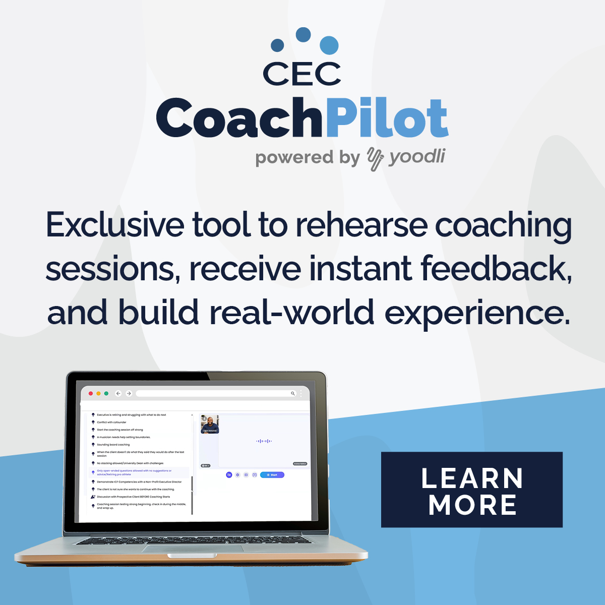 Center for Executive Coaching Facebook ad