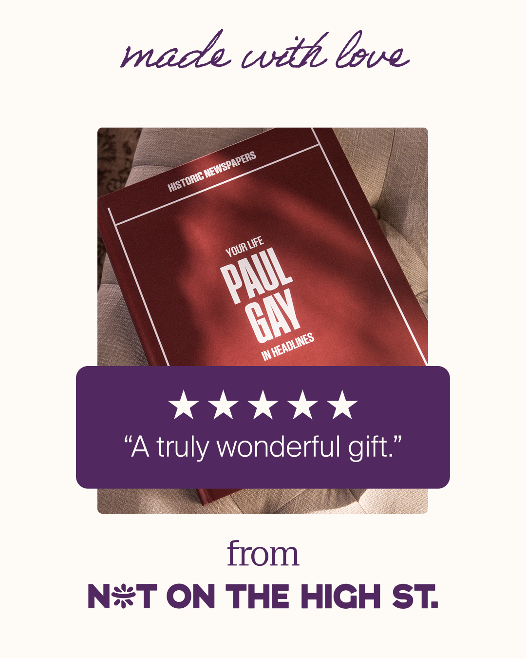 notonthehighstreet Facebook ad