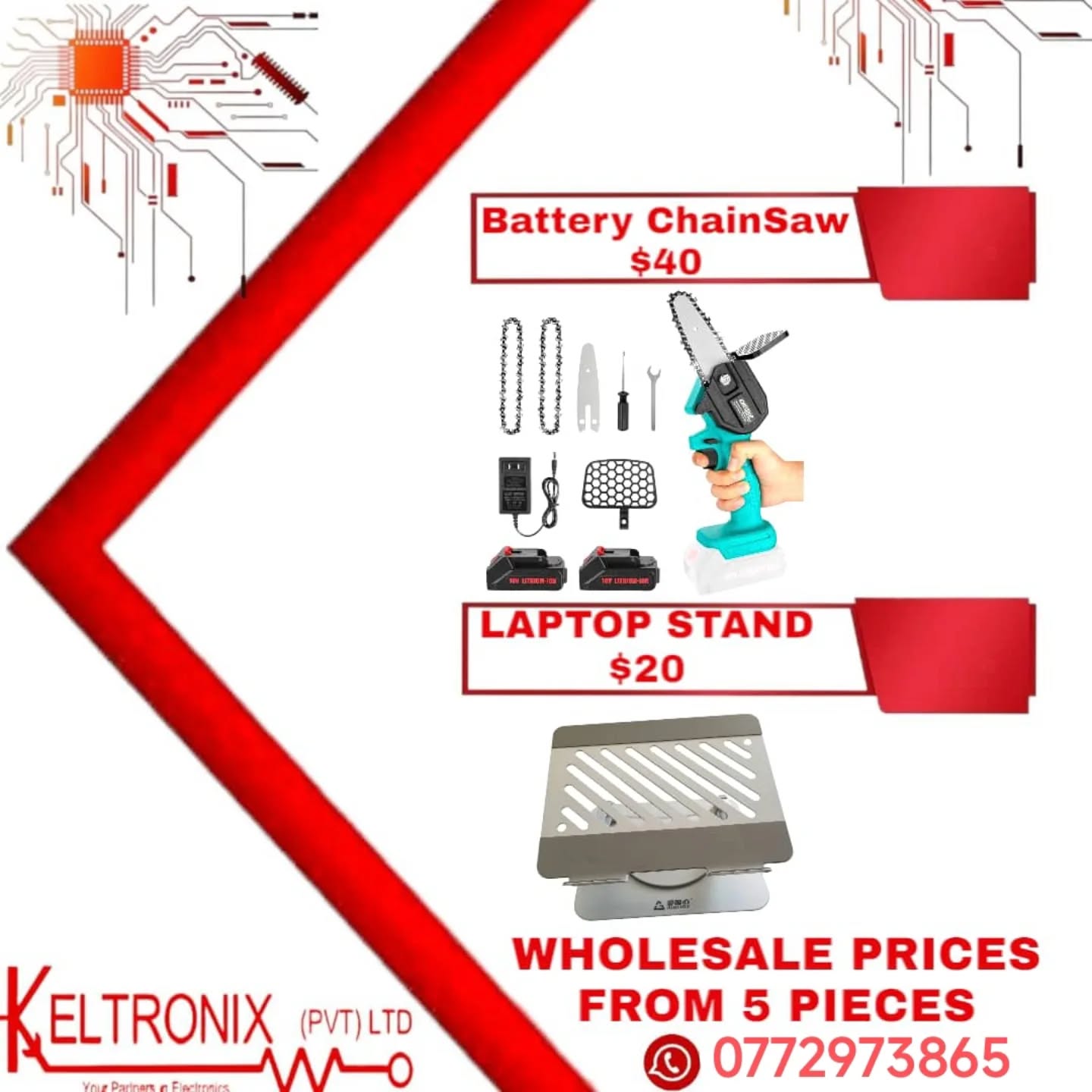 keltronixhardware.zw Facebook ad from May 23, 2025