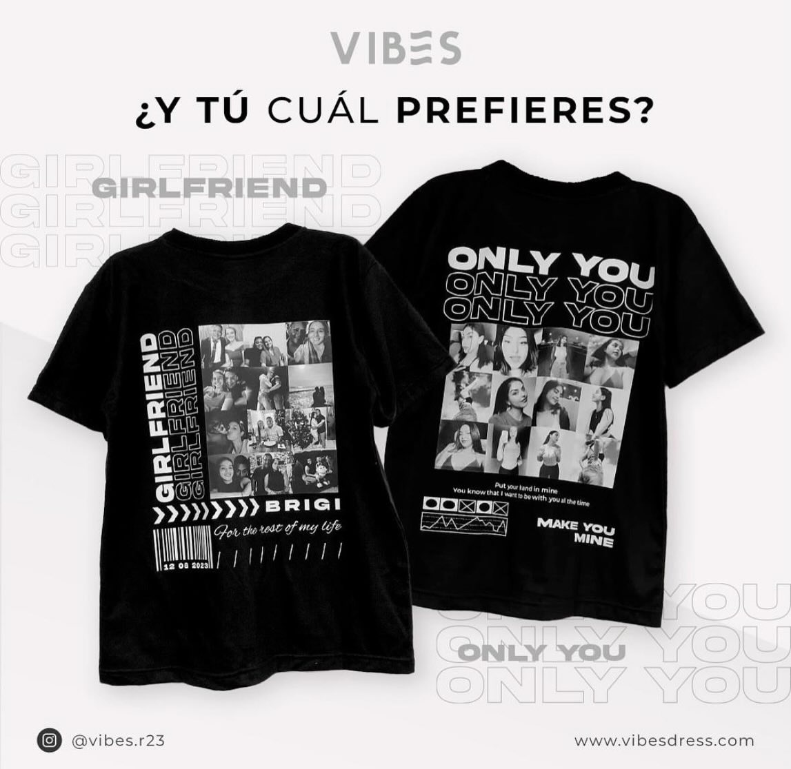 vibes.ecu Facebook ad: Tu historia, tu camiseta.