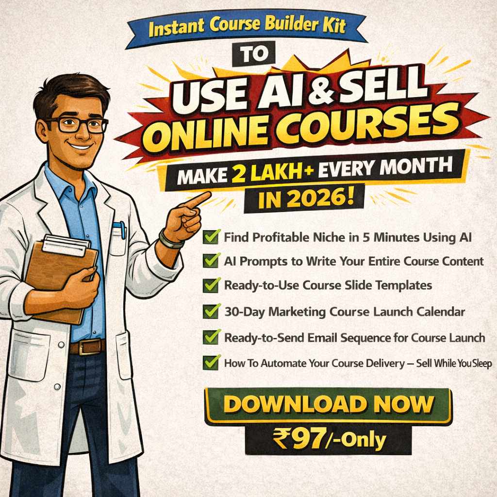 Instant Course Builder Kit Facebook ad: Create and Launch Your Course in Just 24 Hours (Just ₹97)