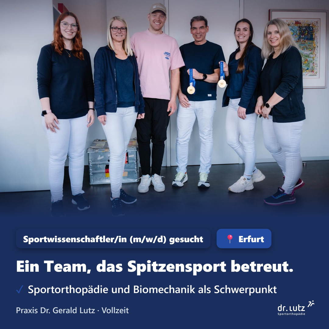 Sportorthopädie Dr. Lutz Facebook ad: Sportwissenschaftler/in (m/w/d) in Erfurt