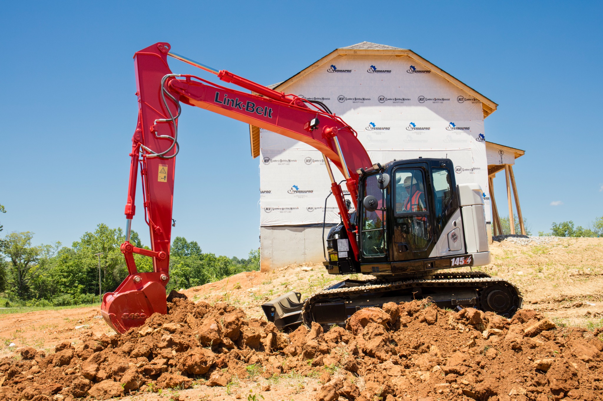 EquipmentShare - Link-Belt Facebook ad: From site prep to trenching, Link-Belt excavators give…