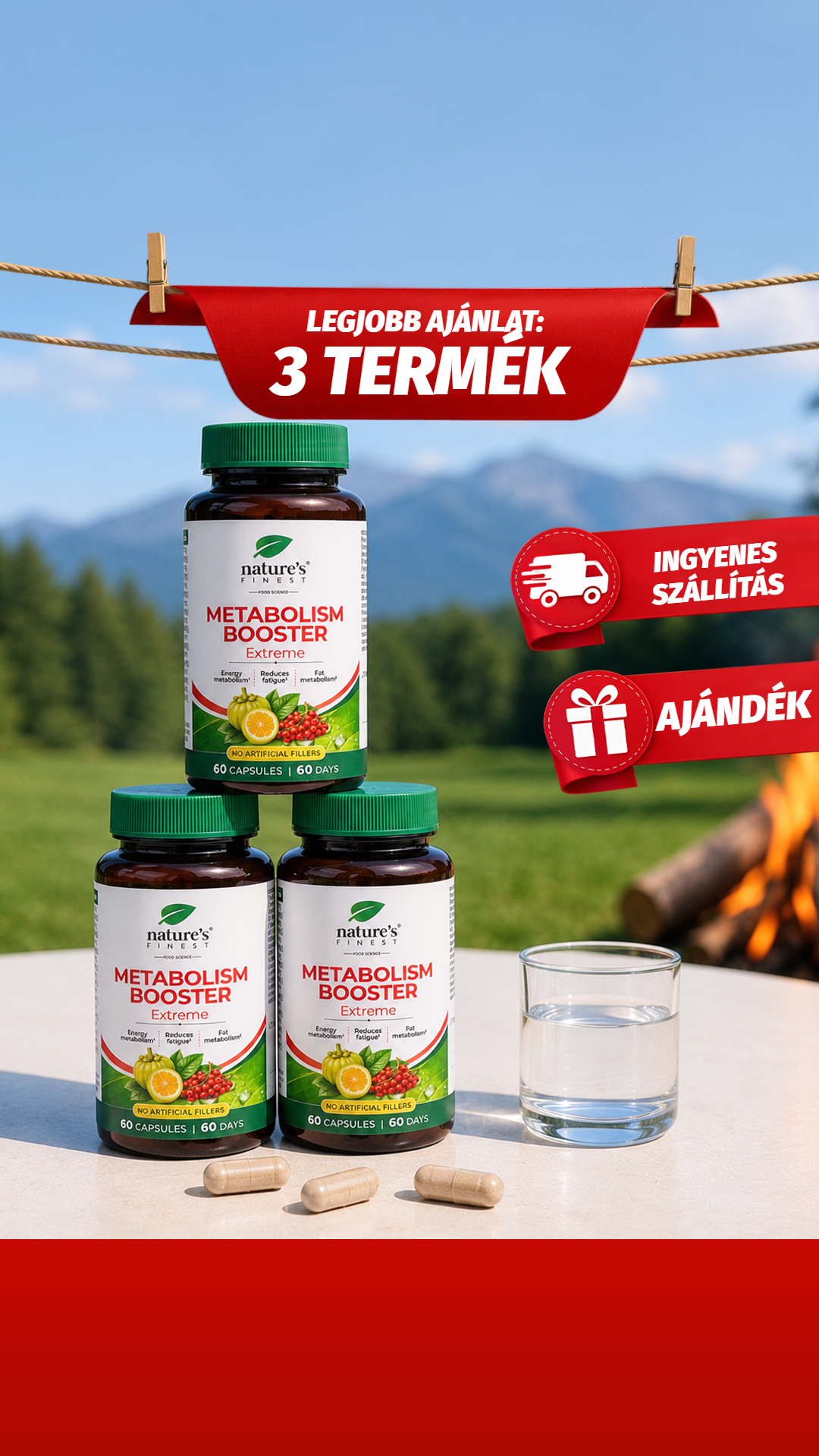 Nature's Finest Magyarország Facebook ad: Égetj el több kalóriát minden nap