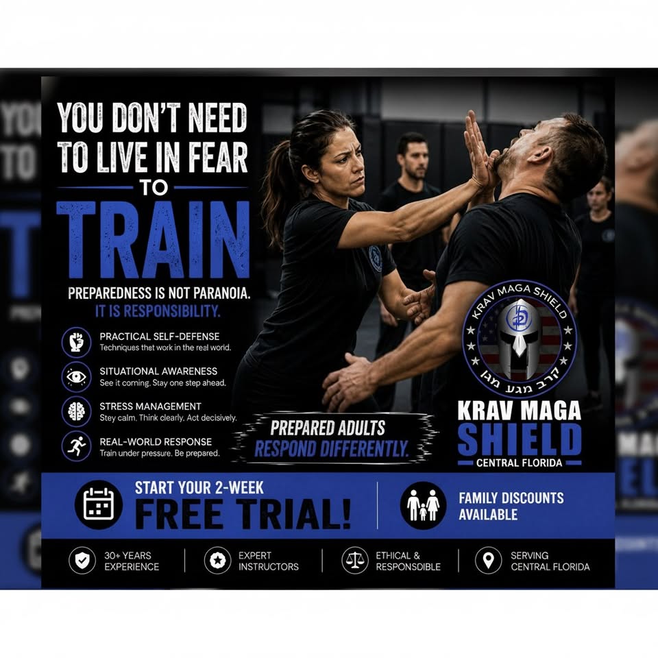 Krav Maga Shield Magnolia Facebook ad: ๐ฌ๐ผ๐ ๐๐ผ๐ปโ๐ ๐ก๐ฒ๐ฒ๐ฑ ๐ง๐ผ ๐๐ถ๐๐ฒ ๐๐ป ๐๐ฒ๐ฎ๐ฟ ๐ง๐ผโฆ