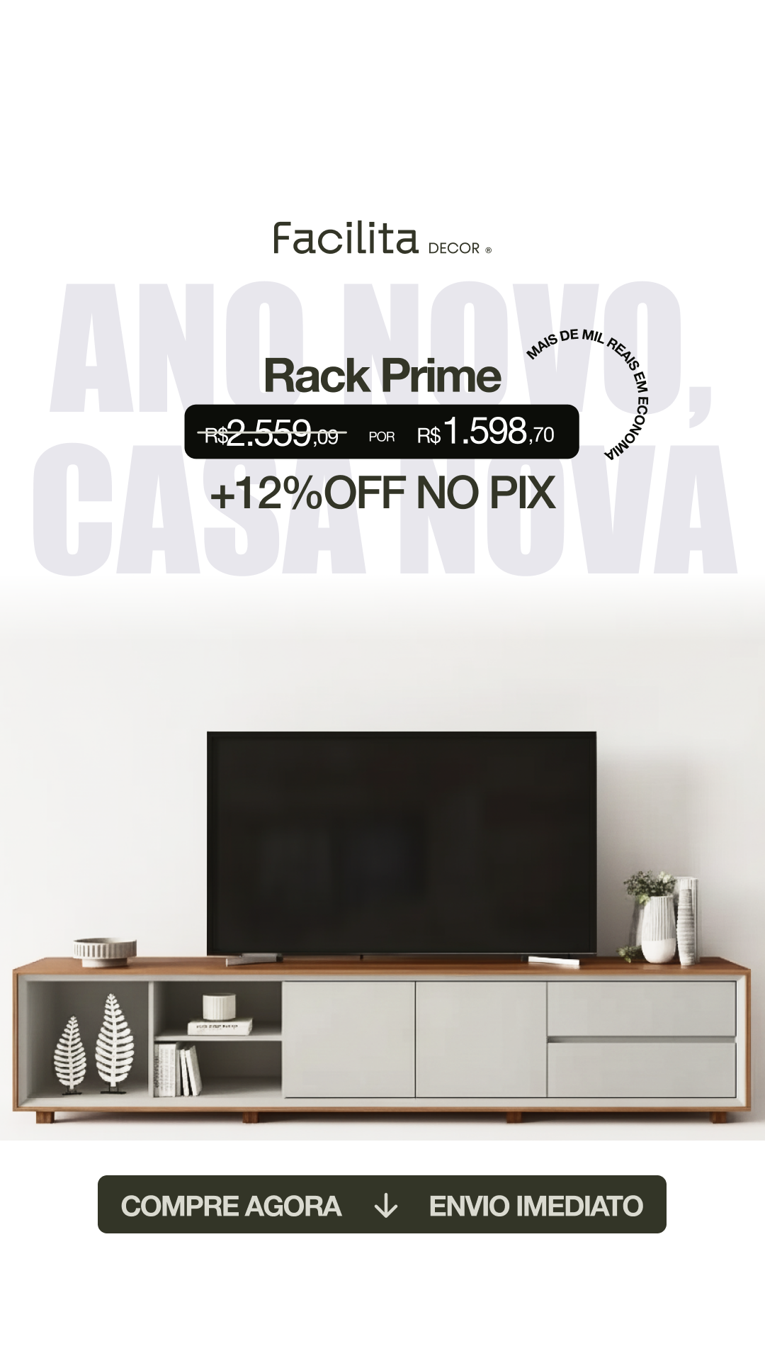 Facilita Decor Facebook ad from Jan 8, 2026