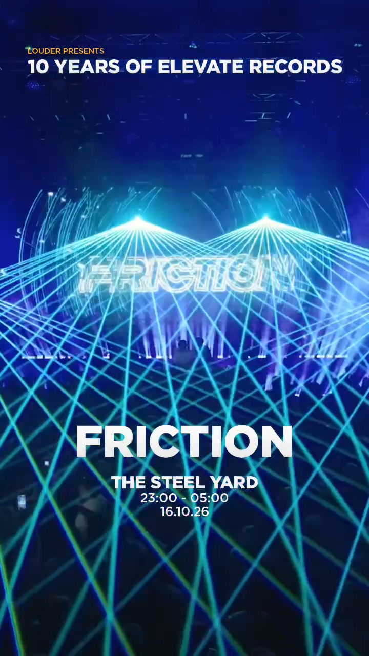 Friction Facebook ad: 16.10 | The Steel Yard | Tickets On Sale Now