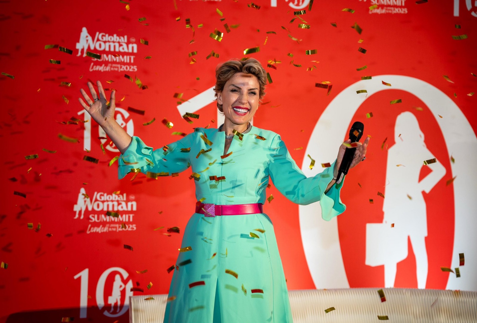 Global Woman Academy Facebook ad: If you do not master the microphone, you…