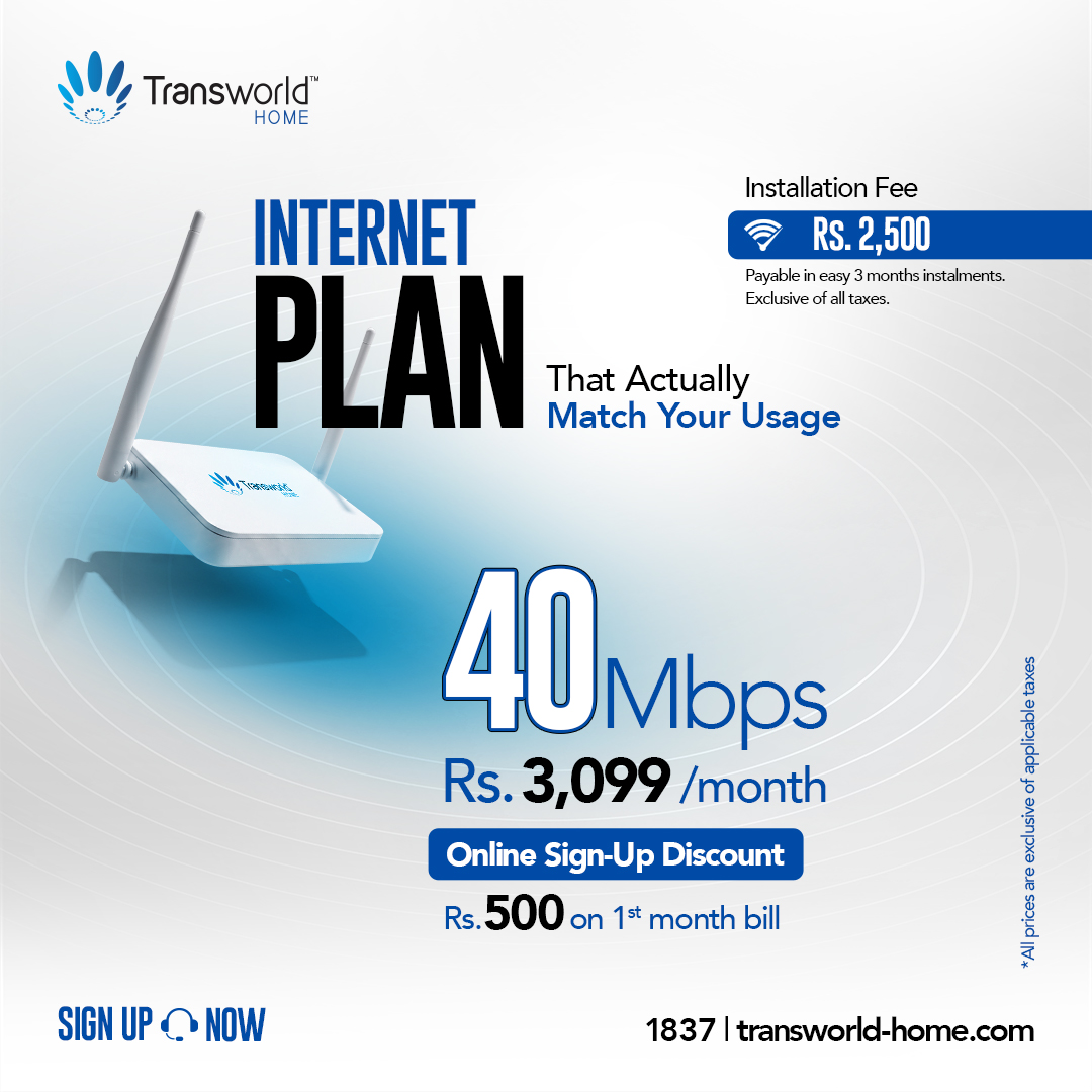 Transworld Home Facebook ad: Easy internet access at 1837
