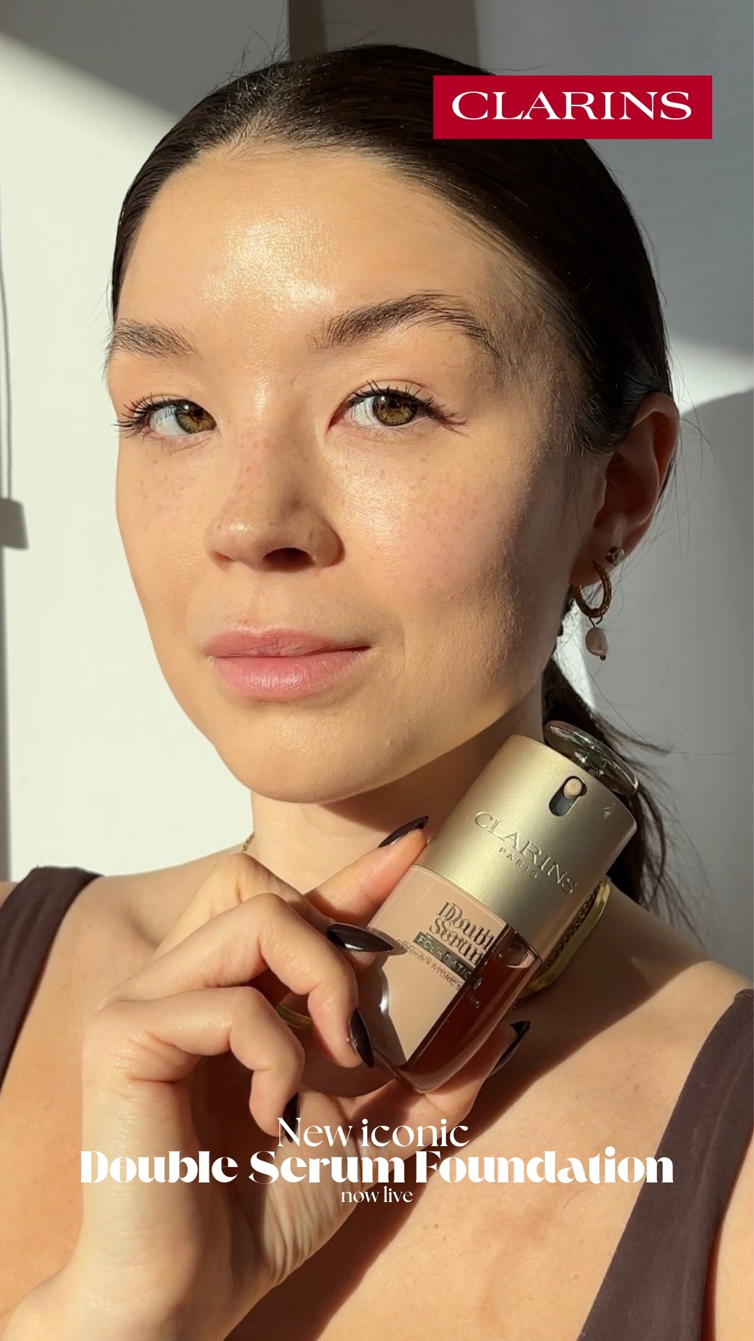 Clarins Facebook ad from Feb 25, 2026