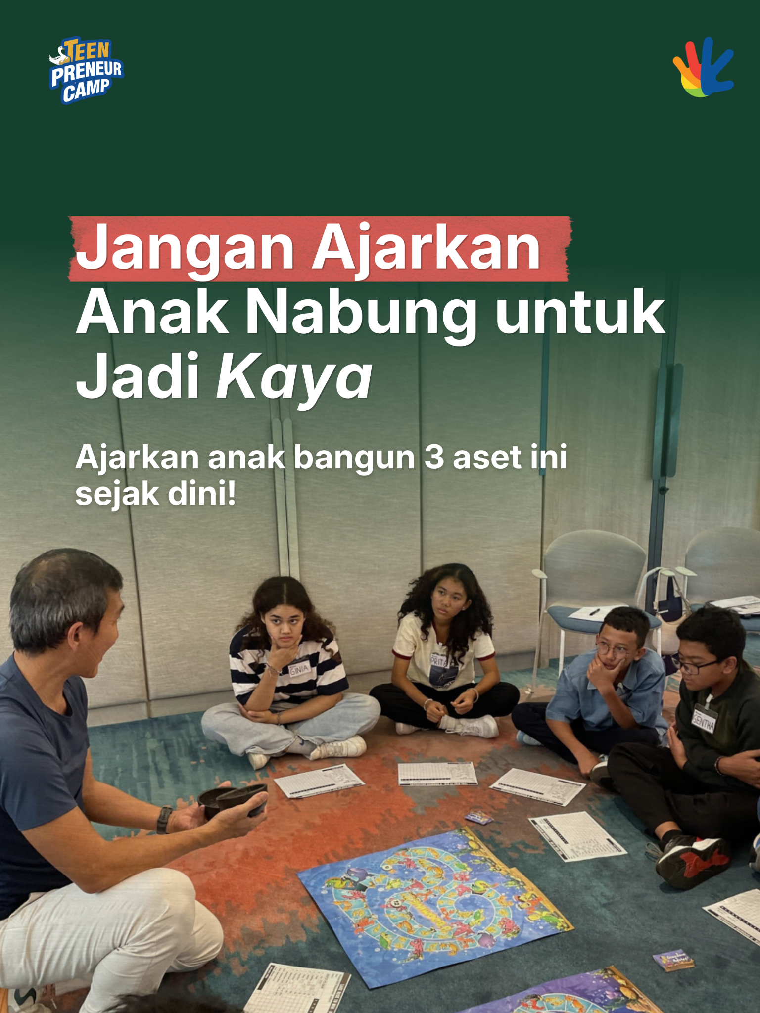 Kreazona Indonesia Facebook ad: Pada umumnya anak pertama kali berkenalan dengan uang…