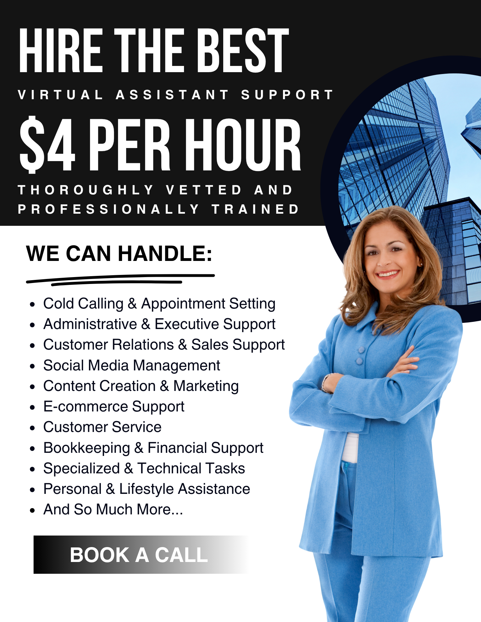 Virtual World Assistants - VWA Facebook ad