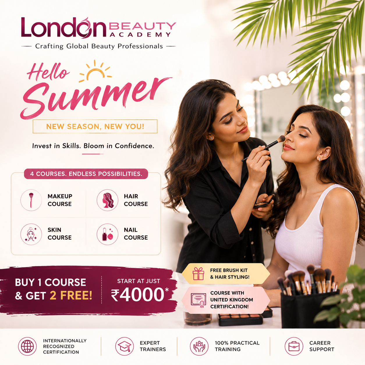 London Beauty Academy Facebook ad