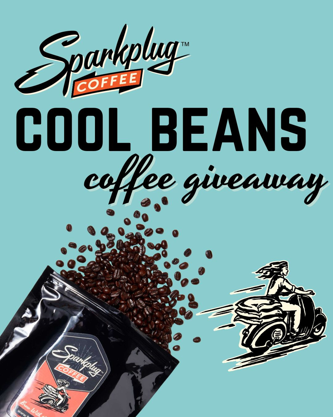 Sparkplug Coffee Facebook ad: Coffee Tips + Giveaways