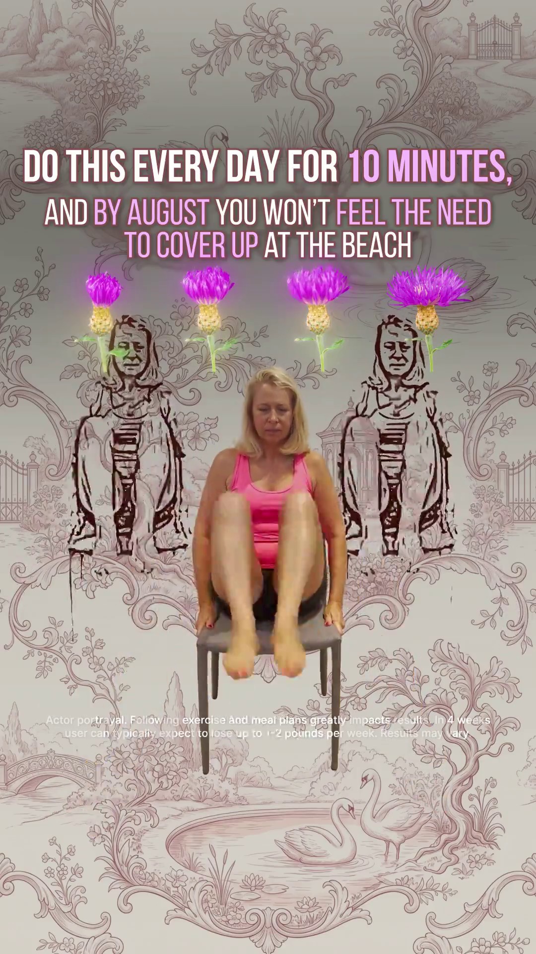 Tori Repa Facebook ad: Start Chair Yoga routine