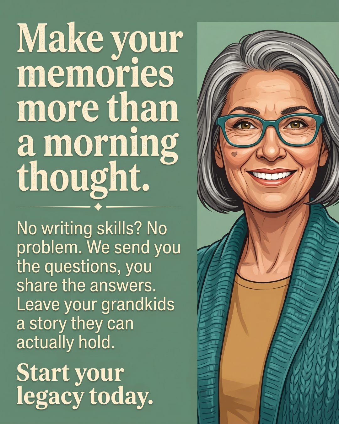 Memowrite Facebook ad