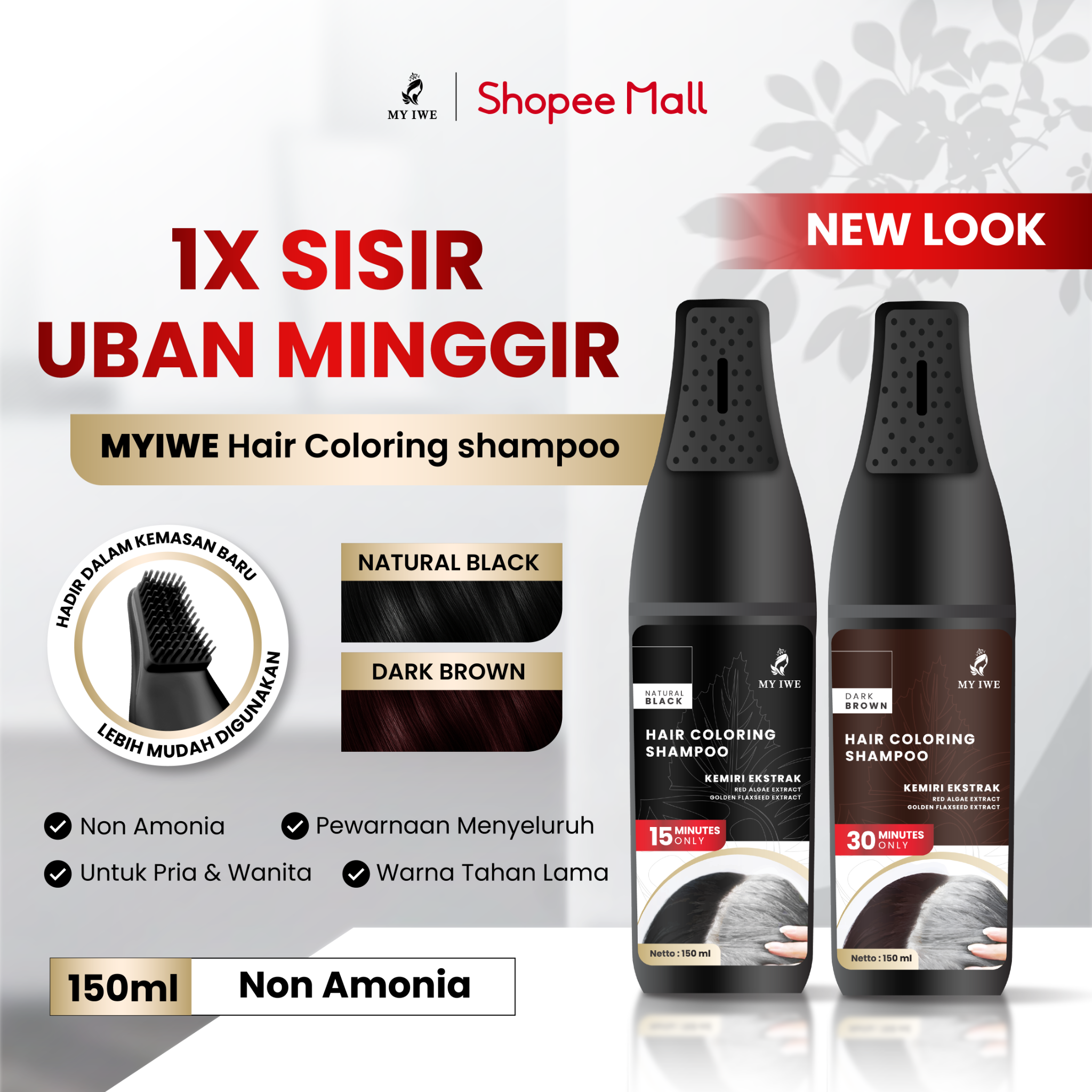 Myiwe Hair Coloring Shampoo Facebook ad