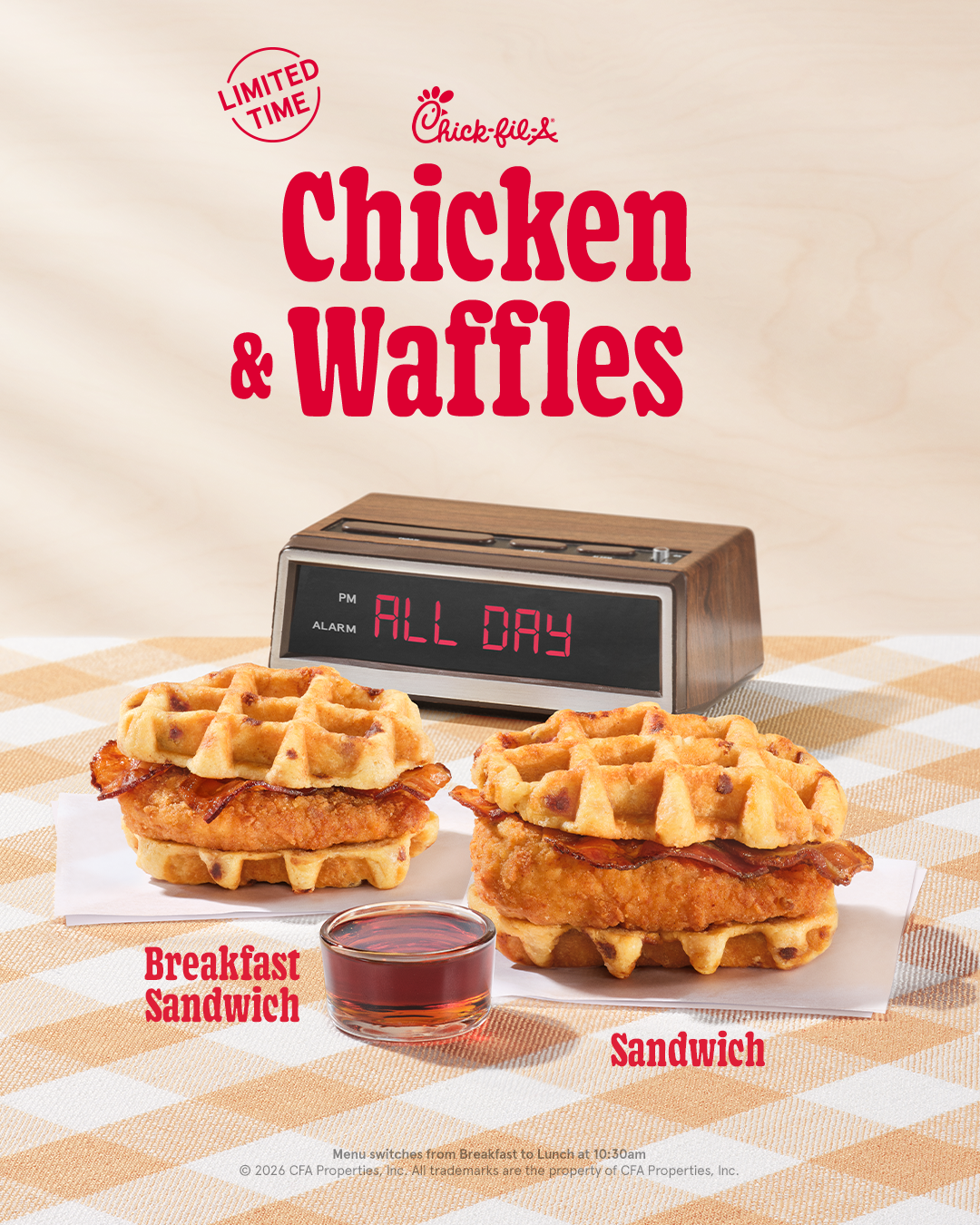 Chick-fil-A Facebook ad: Chicken & Waffles