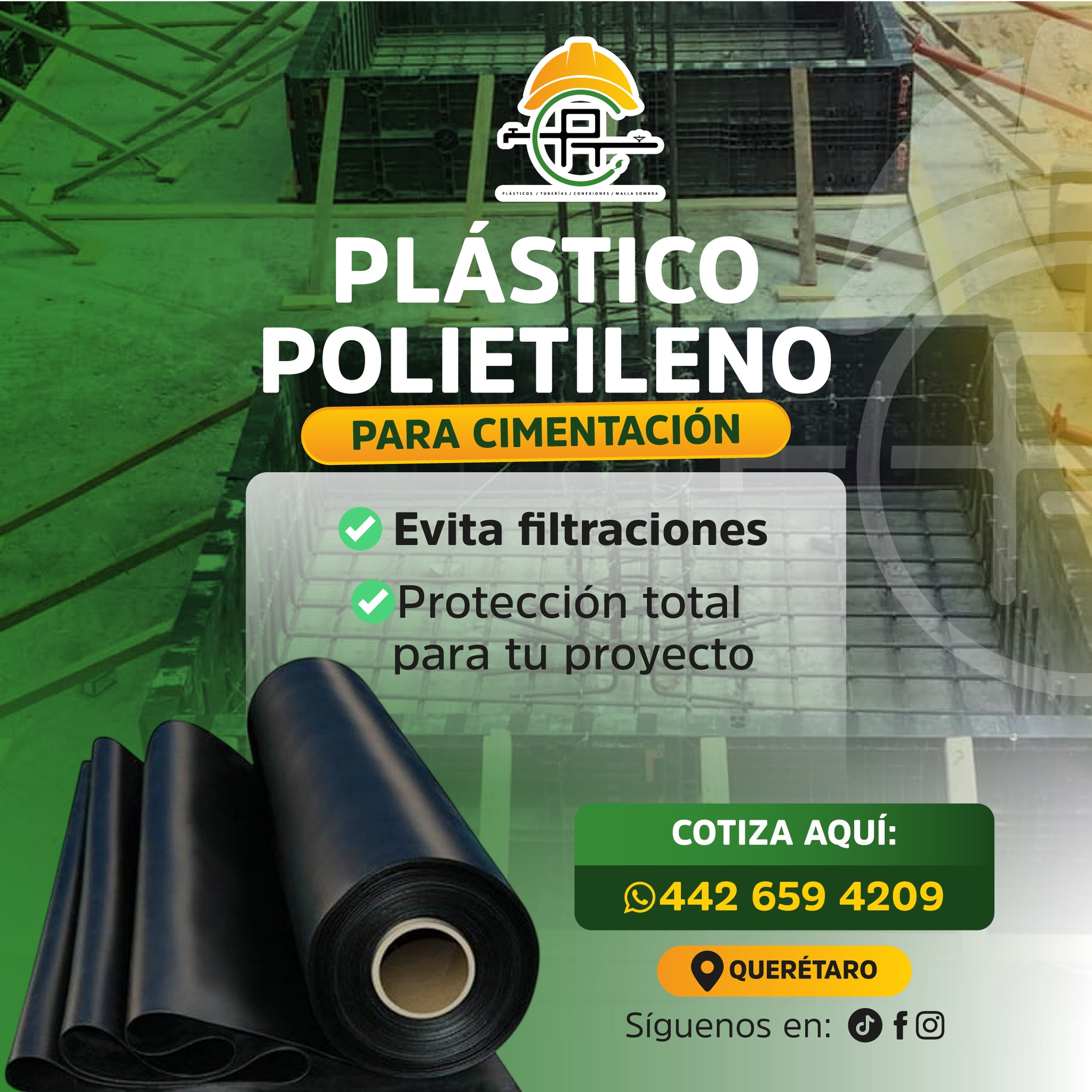 PTC Plásticos Tuberías y Conexiones Facebook ad: Plástico polietileno