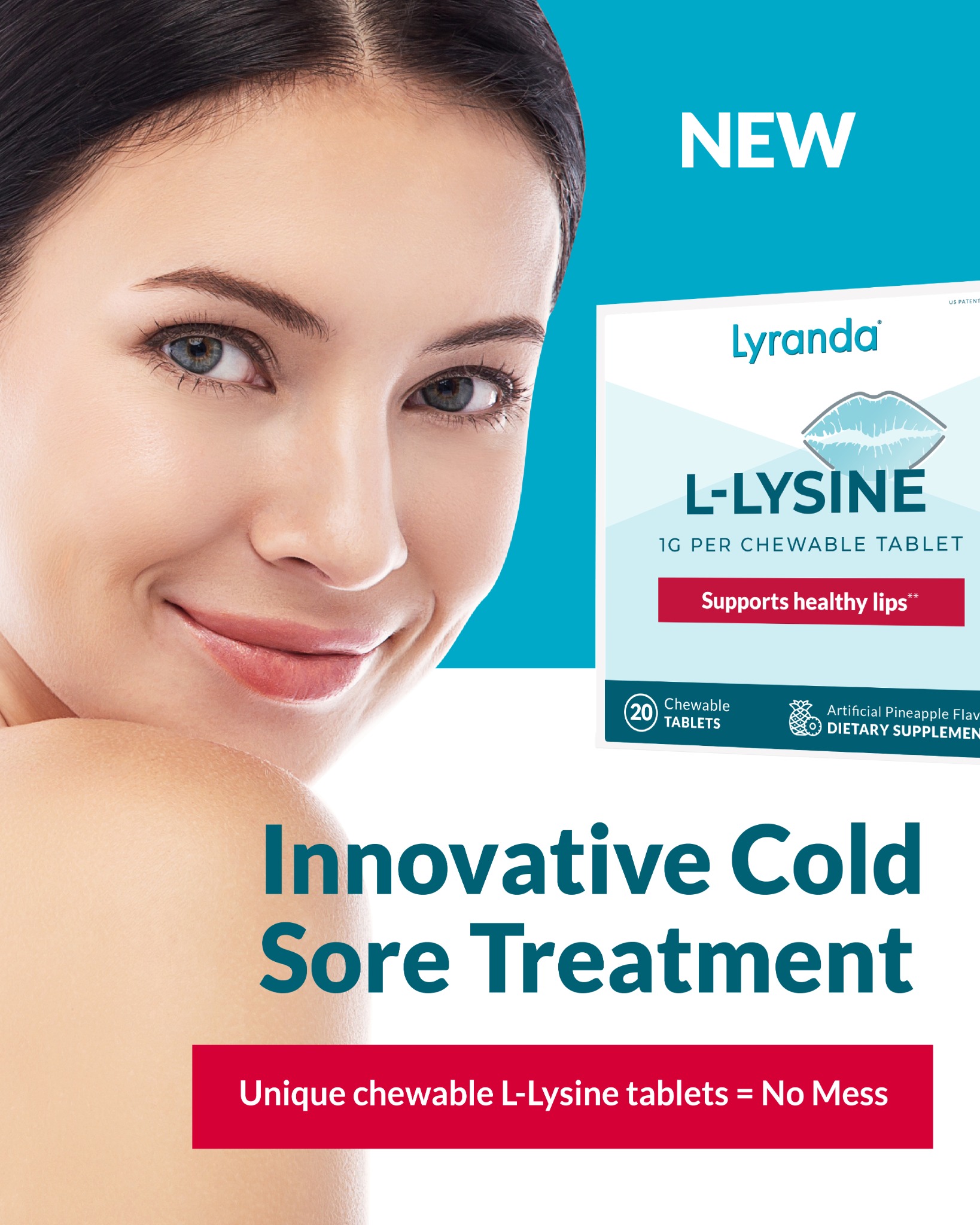 Lyranda US Facebook ad: Tired of cold sore creams that are messy…