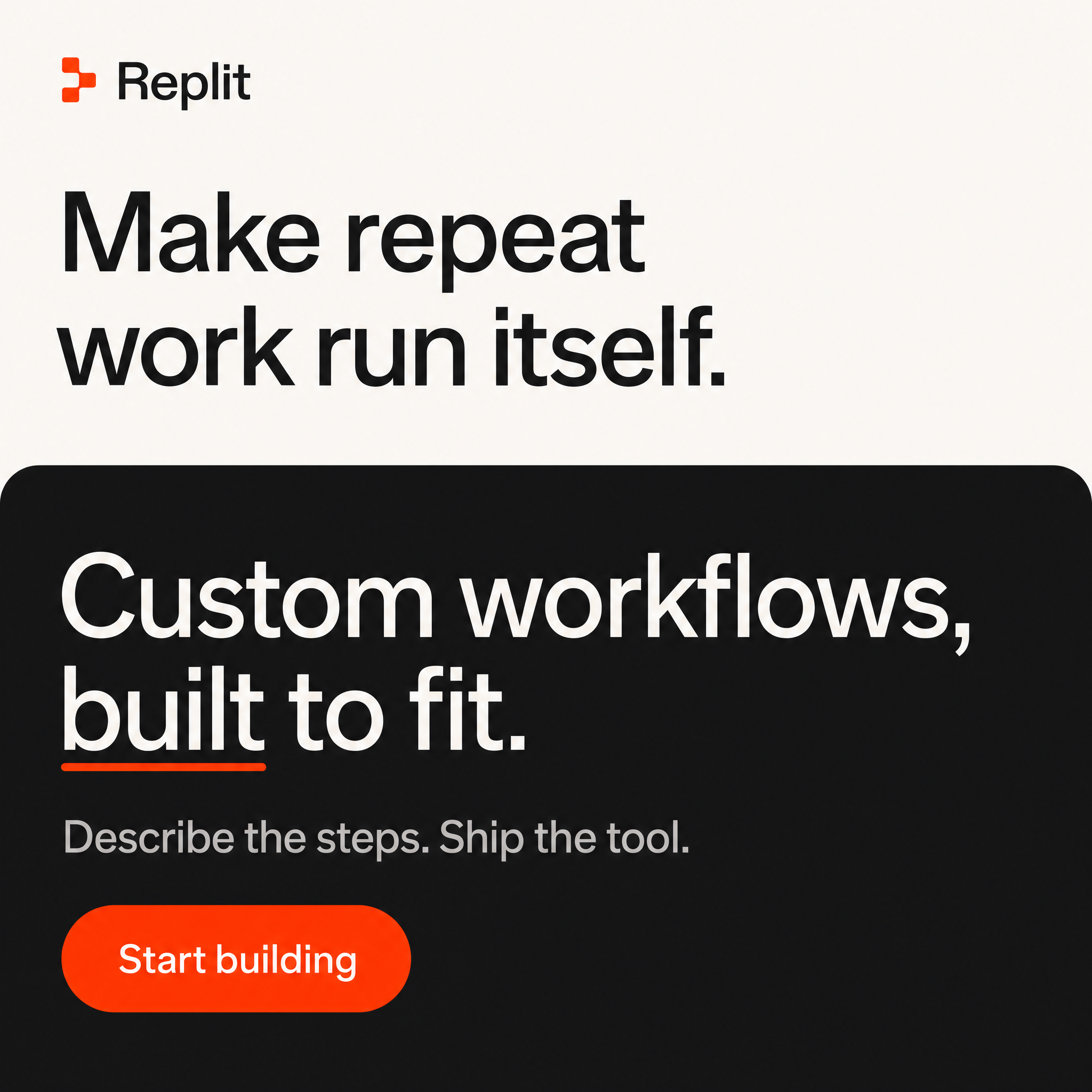 Replit Facebook ad