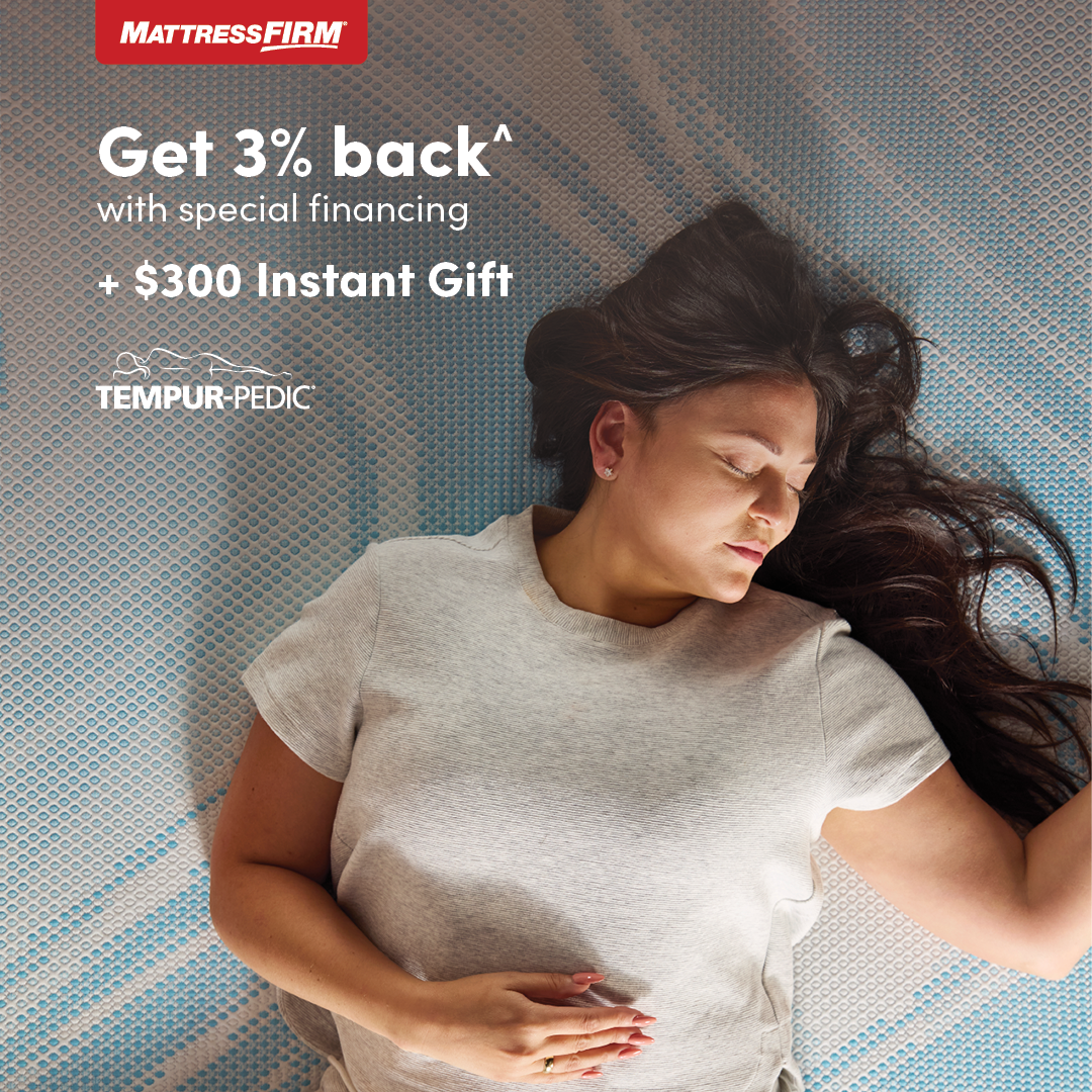 Mattress Firm Facebook ad: No more restless nights-we’ll help you upgrade now…