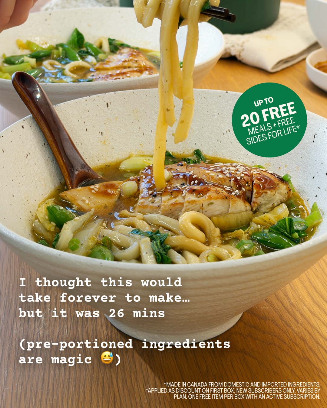 HelloFresh Facebook ad