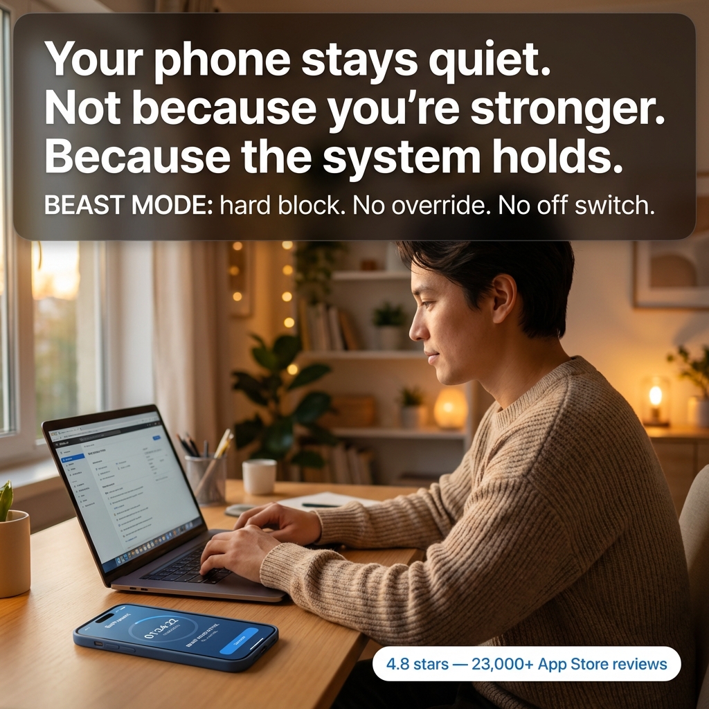 BePresent - Screen Time Control Facebook ad: Take Back Your Time