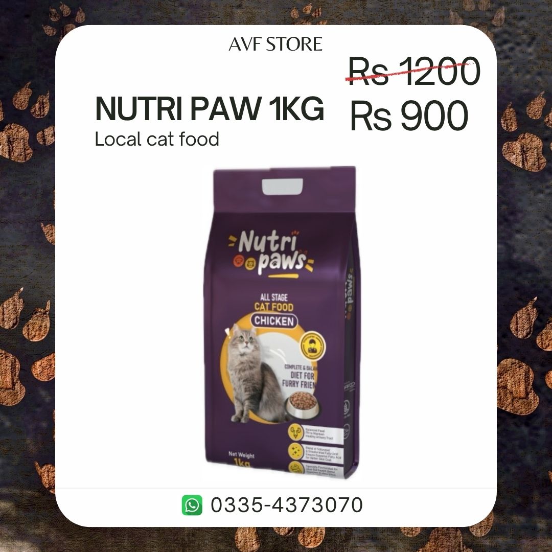 AVF.store Facebook ad: give your pet best cat foods in low…