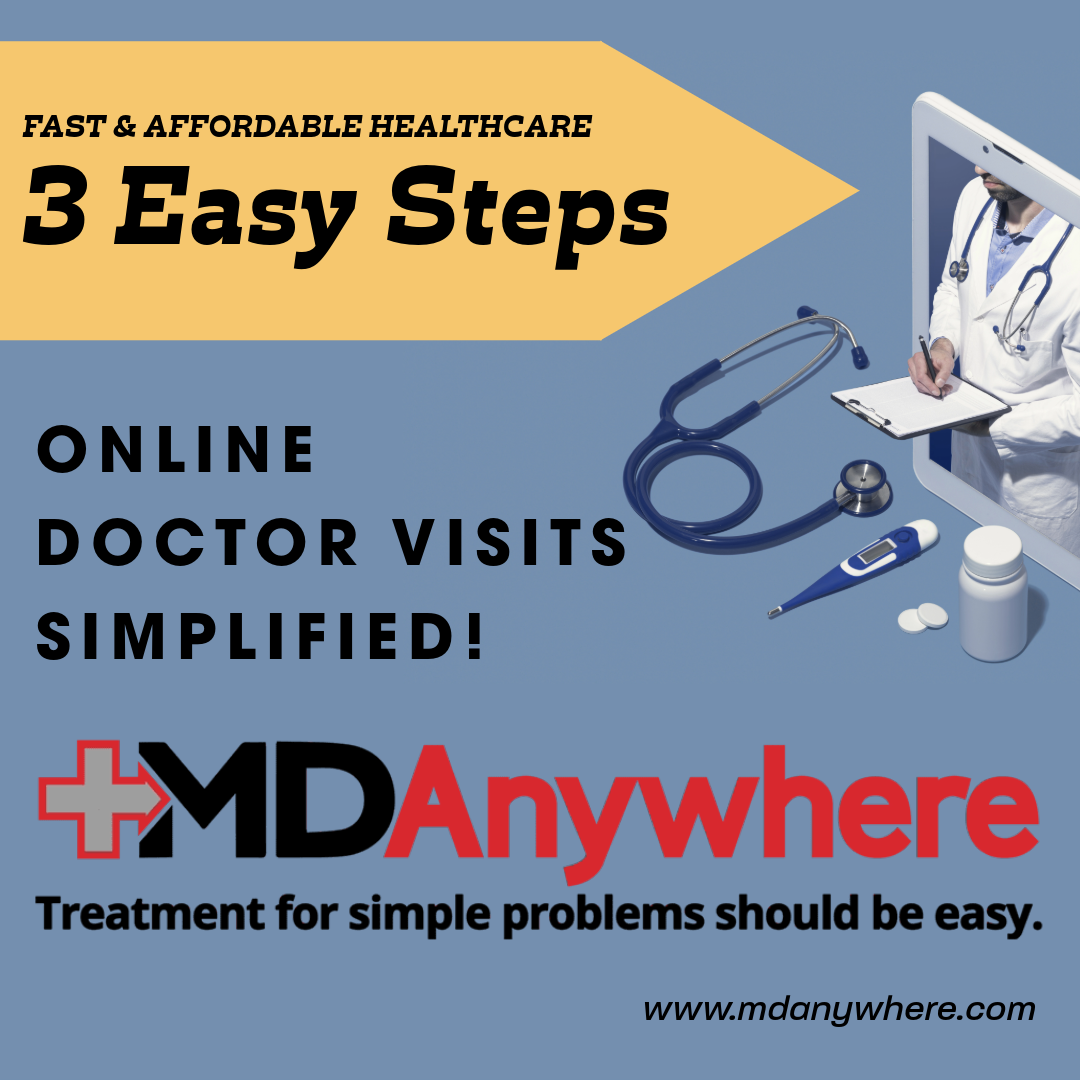 MDAnywhere Facebook ad: Fast & Affordable Healthcare