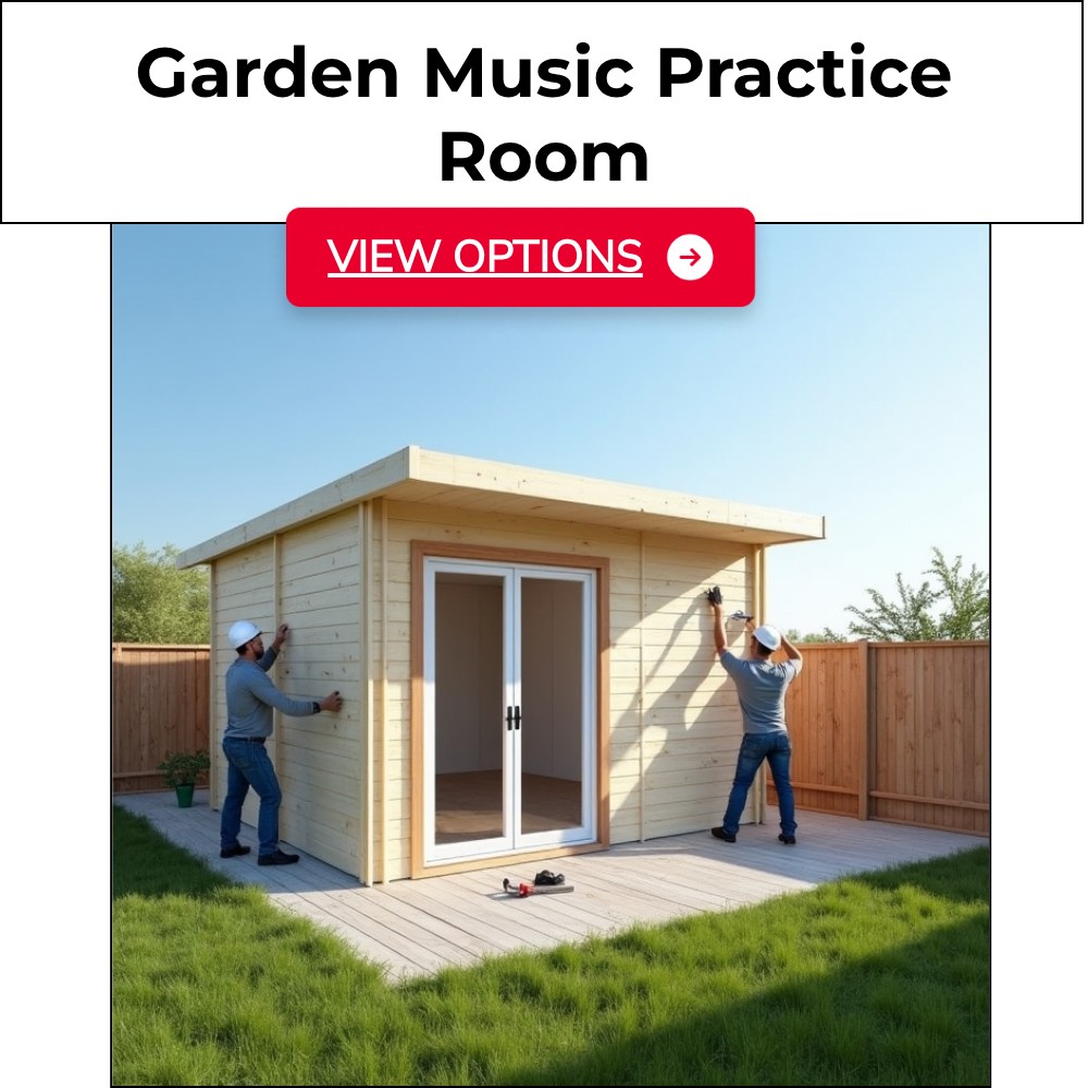 QuickSearches Elevate Facebook ad: Garden Music Practice Room.