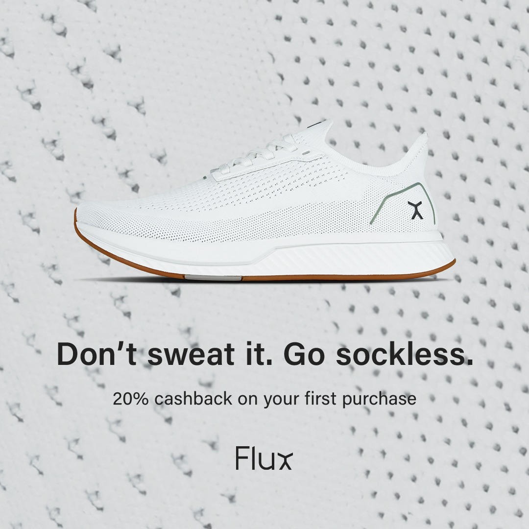 Flux Footwear Facebook ad: Feel Good On Your Feet.