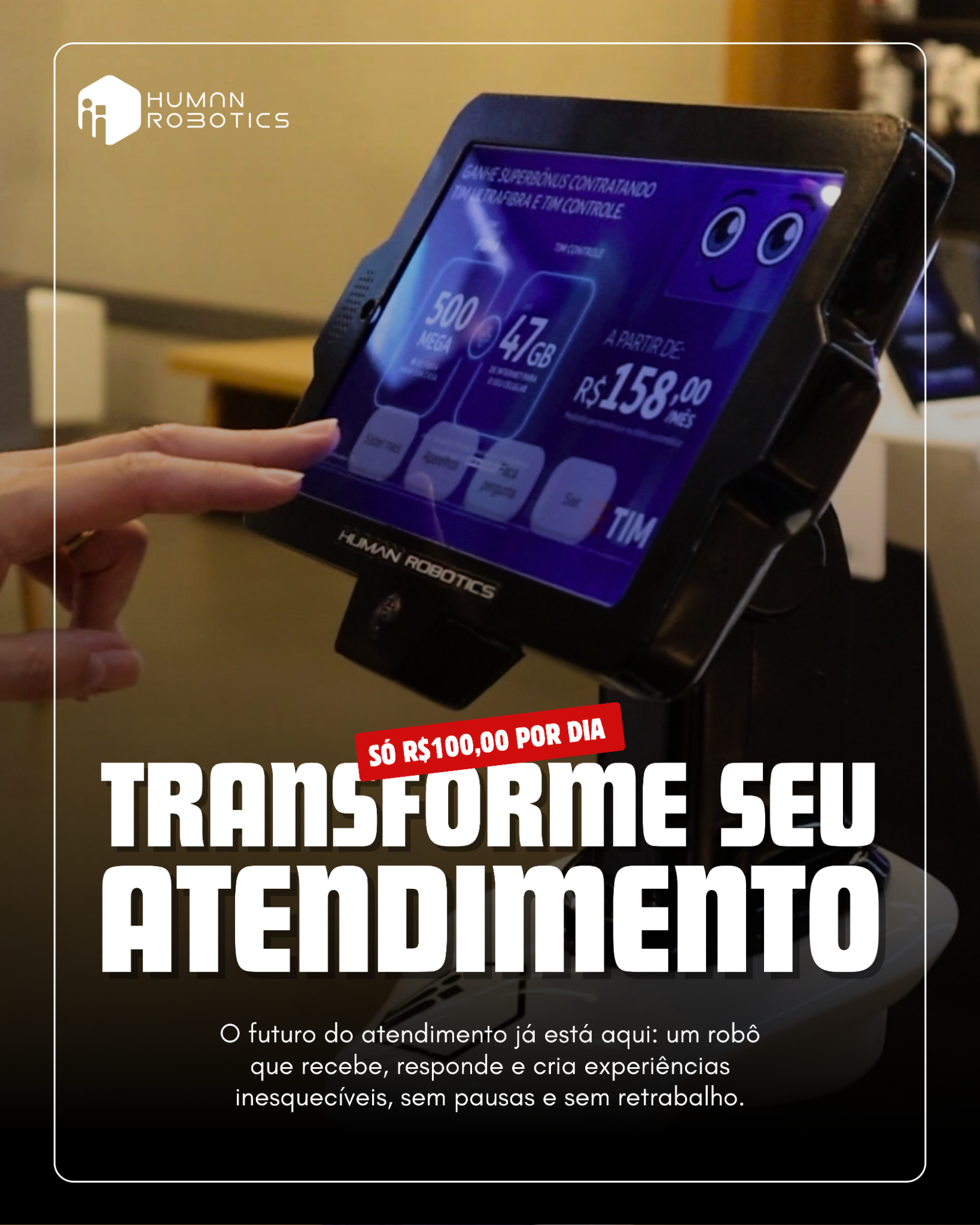 Human Robotics Facebook ad: Você já imaginou reduzir custos e ao mesmo…