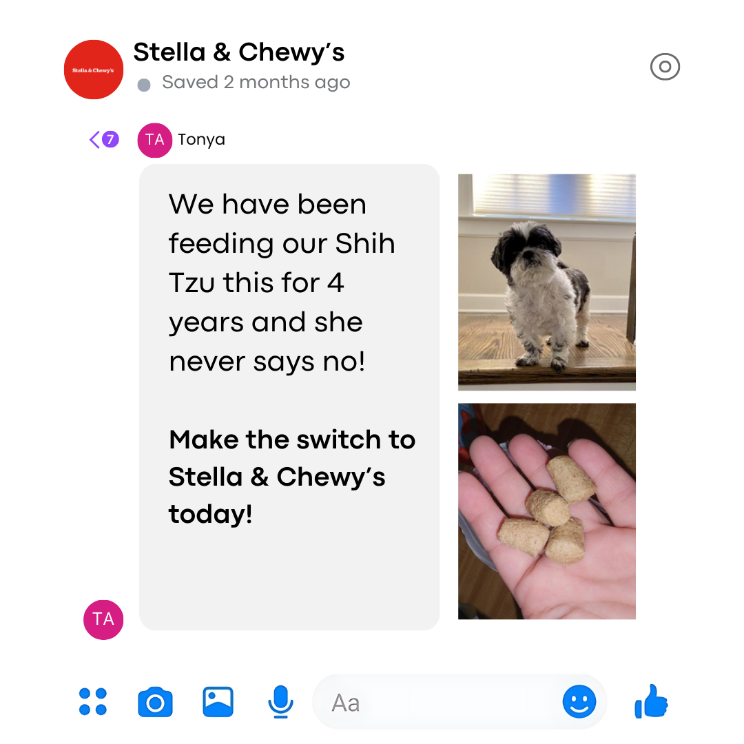 Stella & Chewy's Facebook ad