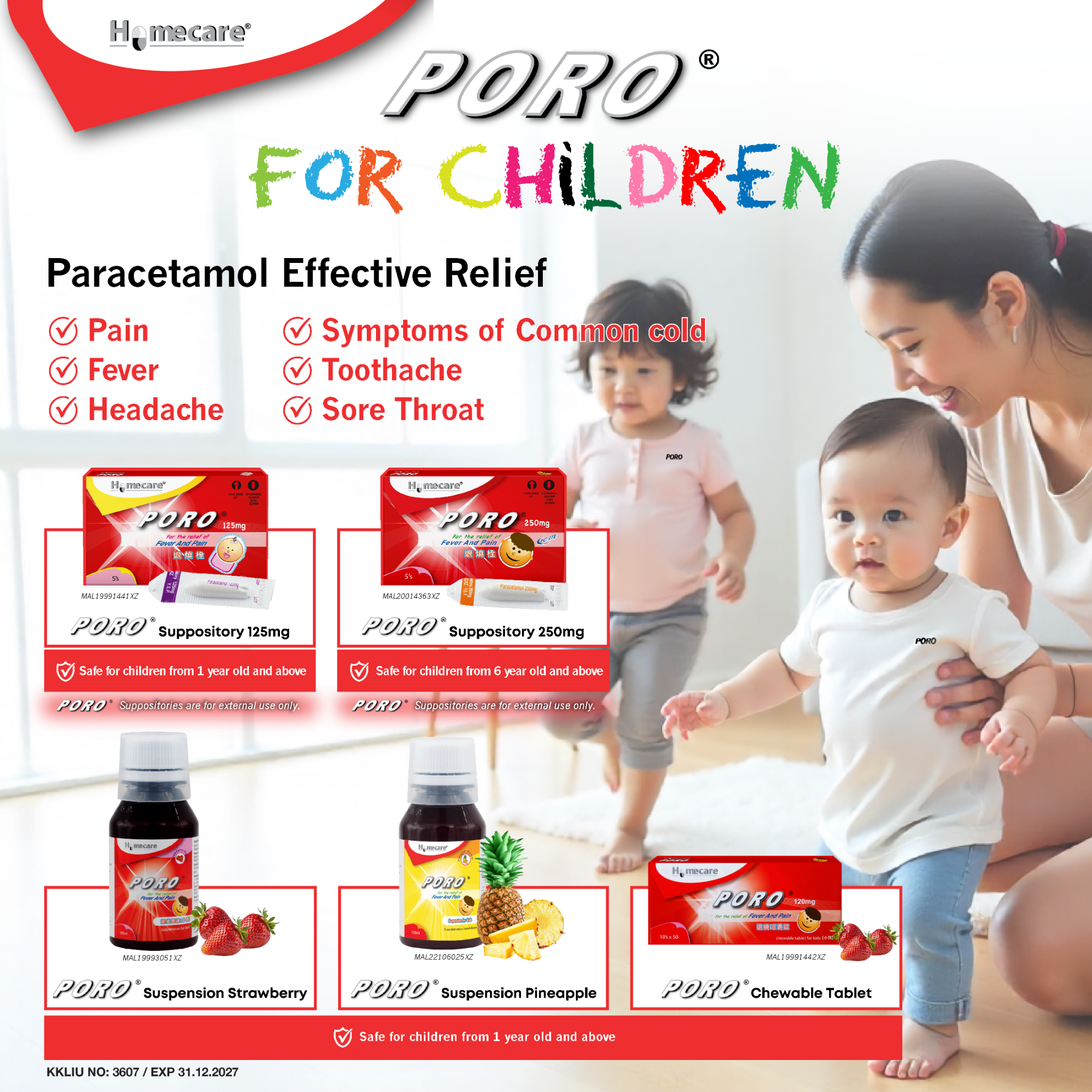 Homecare Facebook ad: Fever? Headache? Toothache?