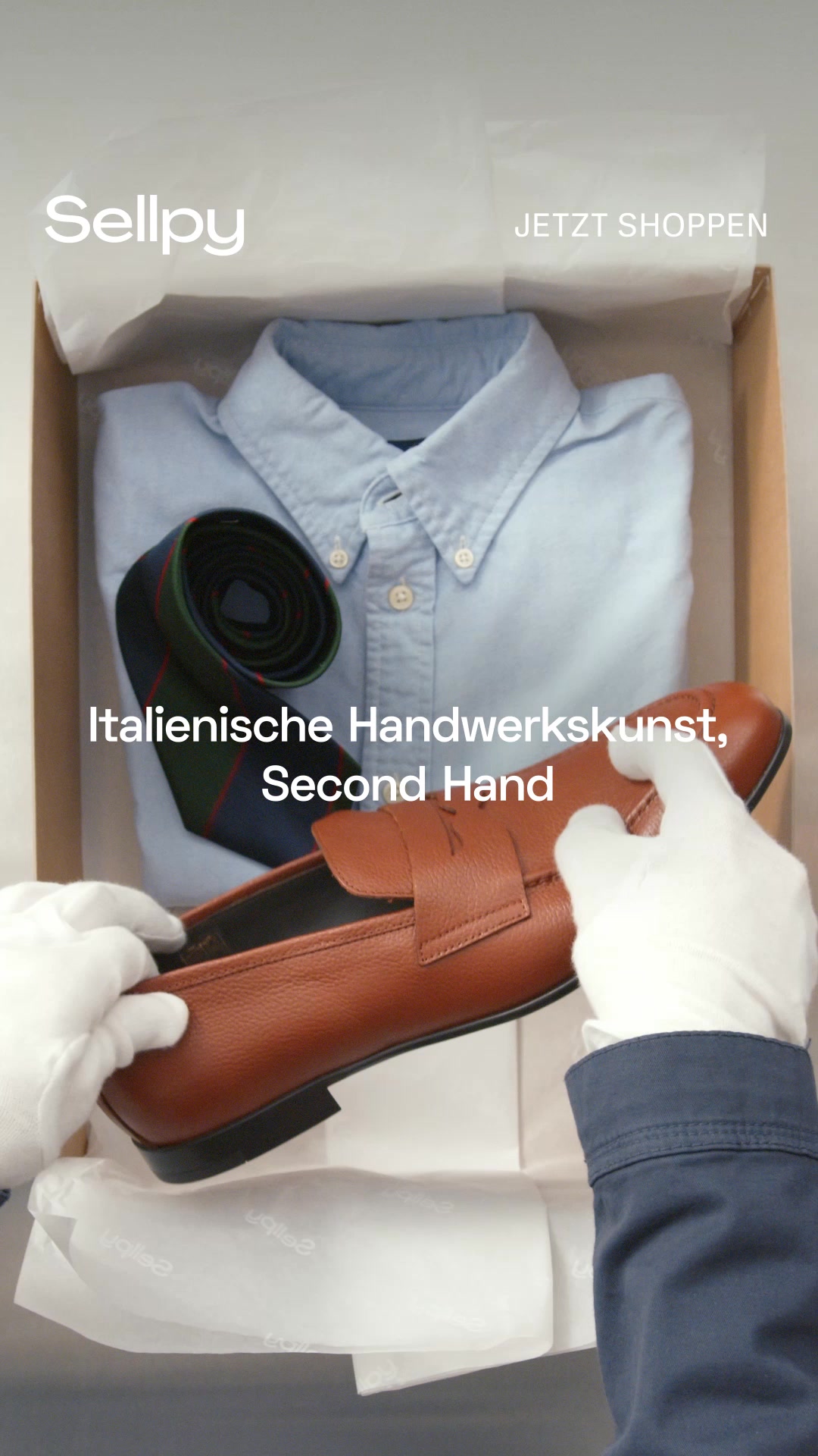 Sellpy Facebook ad: Shoppe edlen Kaschmir.