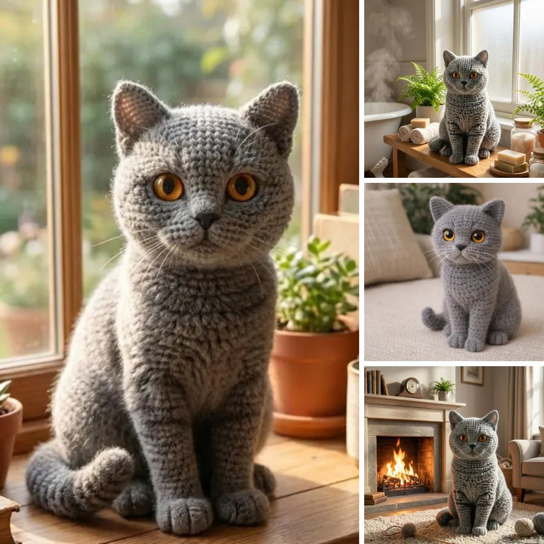 Crochetdesiign Facebook ad: Amigurumi Cat Crochet Pattern