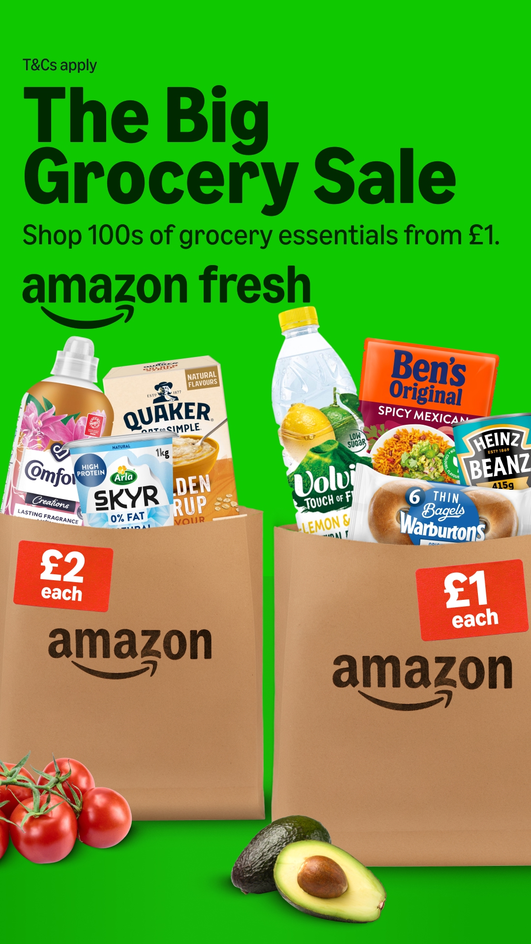 Amazon Fresh Facebook ad from Jan 8, 2026