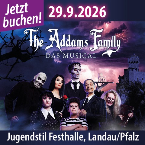 Addams Family - Musical Tour Facebook ad: The Addams Family - Das Musical @ Jugendstil-Festhalle |…