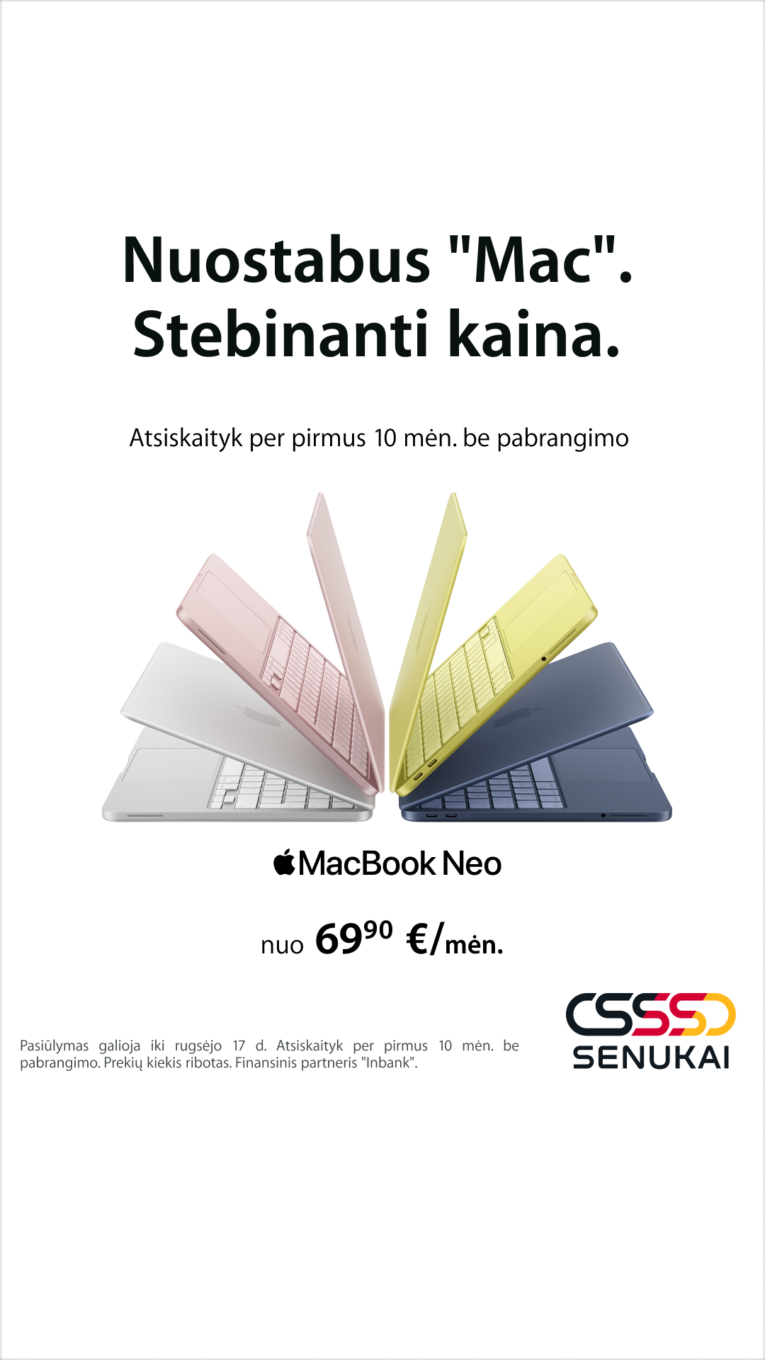 Senukai Facebook ad